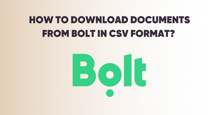 How to download documents from BOLT in CSV format?