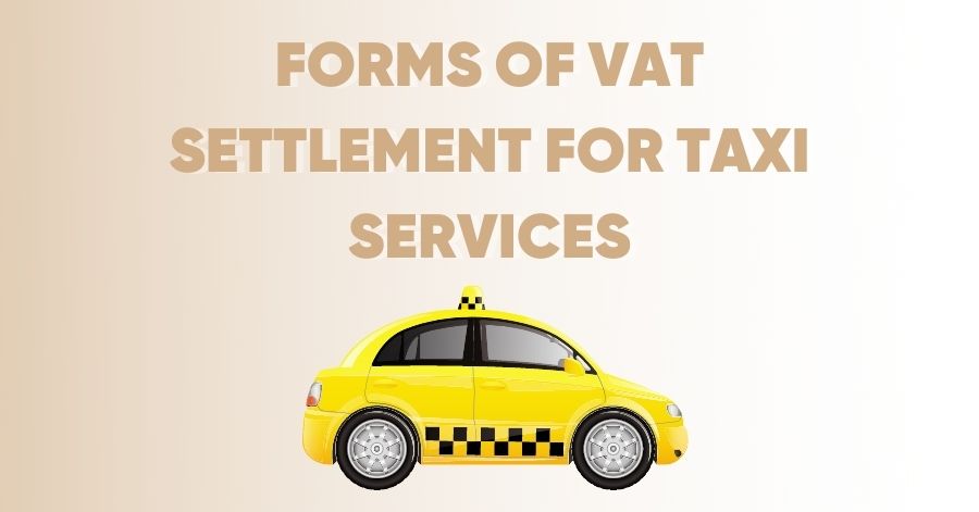 Forms of VAT settlement for taxi services
