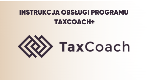 Instrukcja obsługi programu TaxCoach+