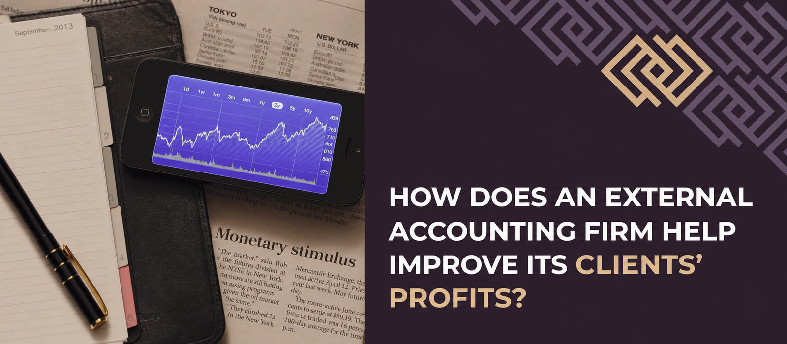 How does an external accounting office help improve its clients’ profits?