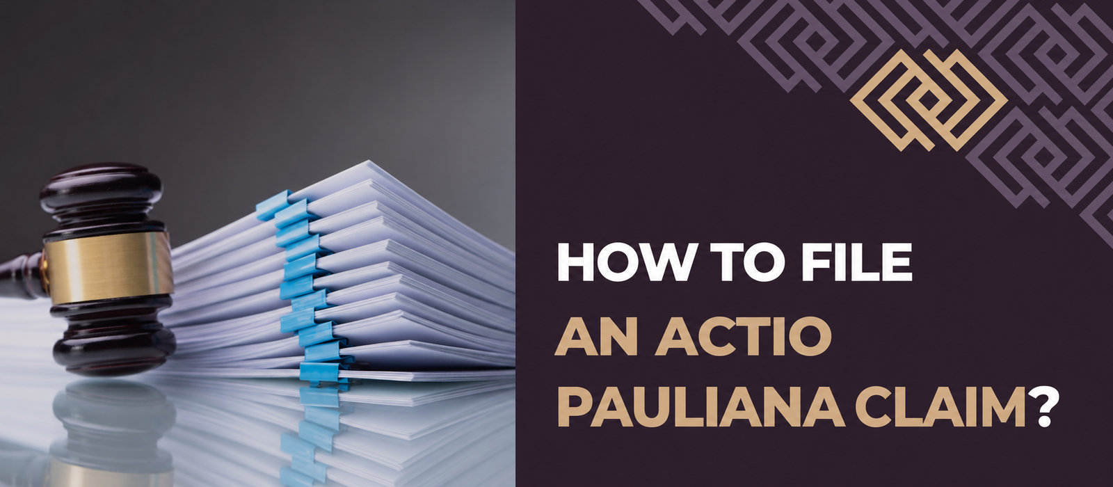 How do you file a Paulian action?