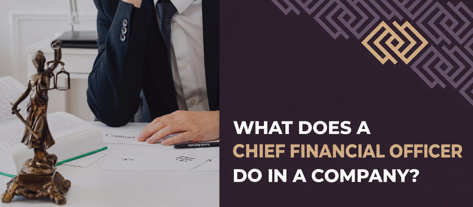 What does a chief financial officer do in a company?