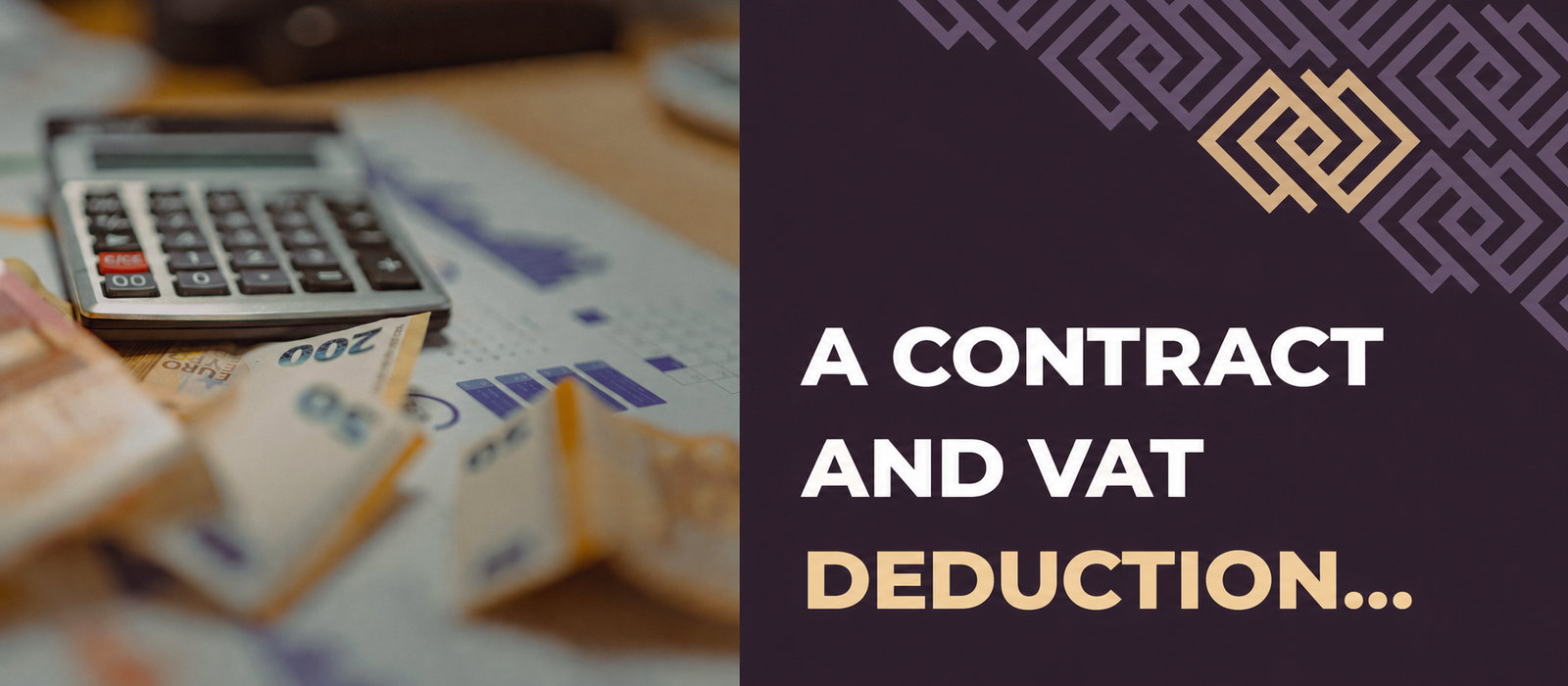 Can a contract be the basis for deducting VAT?