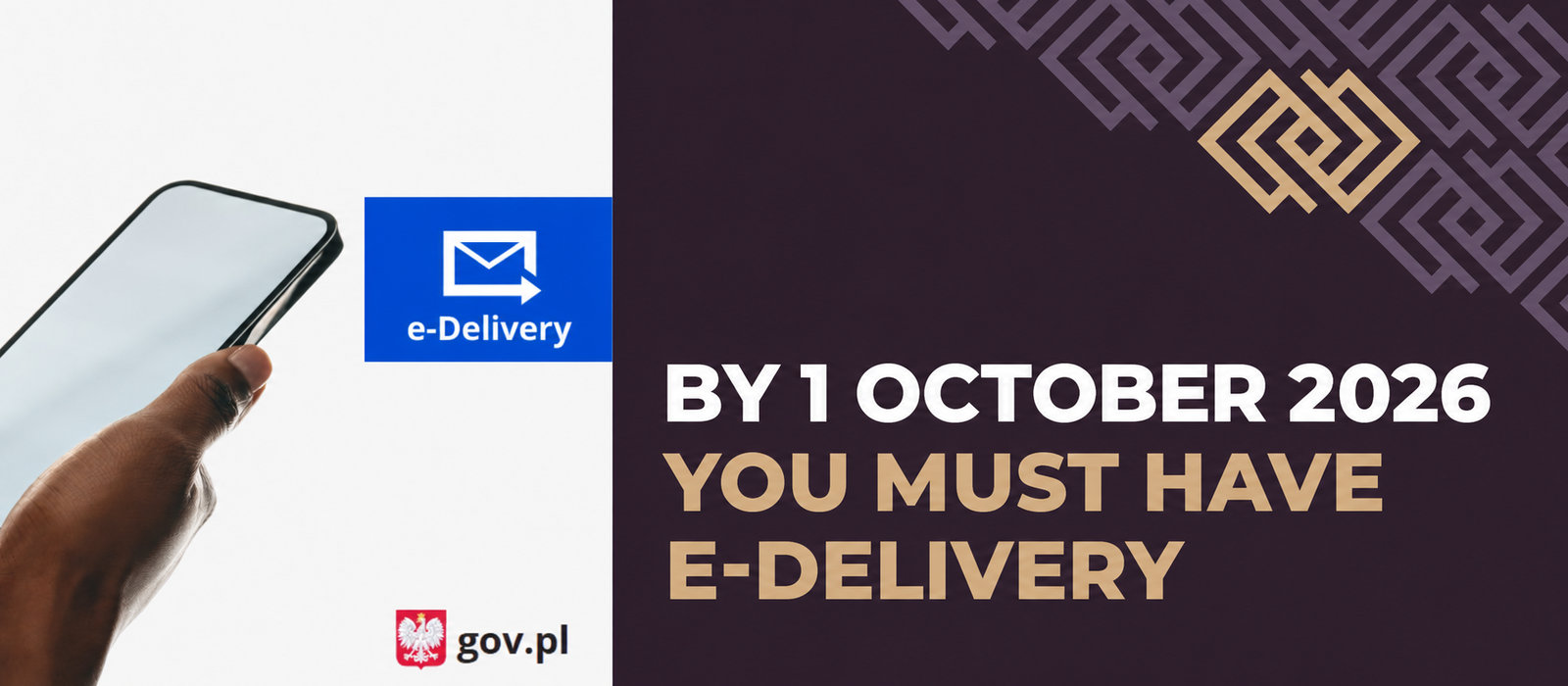 Are you a sole trader registered in CEIDG? You must have e-Deliveries by 1 October 2026