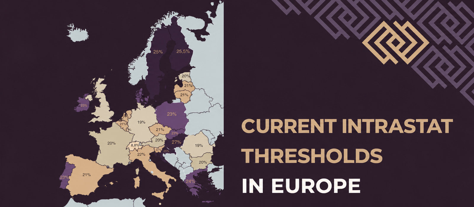 Current Intrastat thresholds and VAT rates 2025 [Overview]