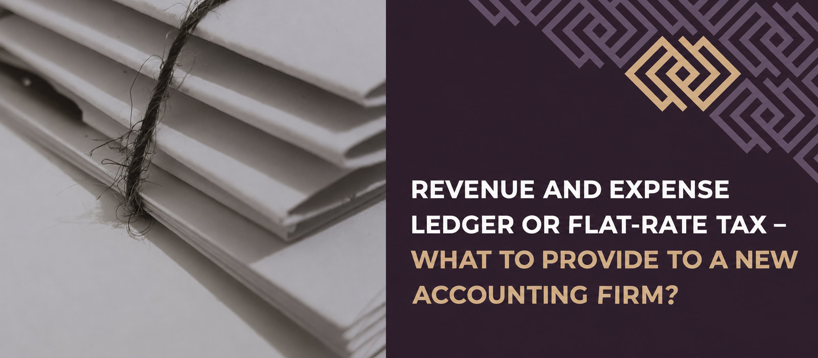 Tax revenue and expense ledger or lump-sum tax – what to give a new accounting office?