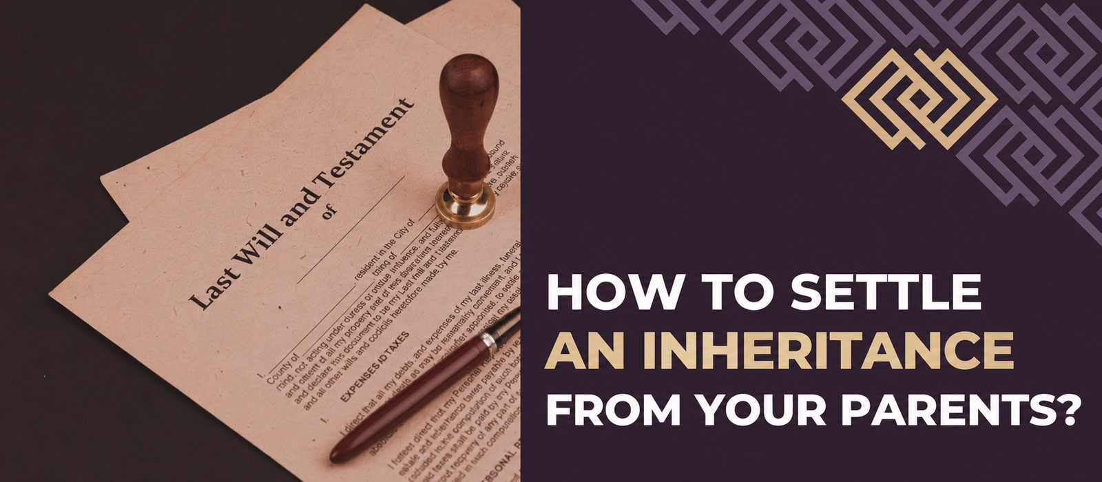 How do you settle an inheritance from your parents?