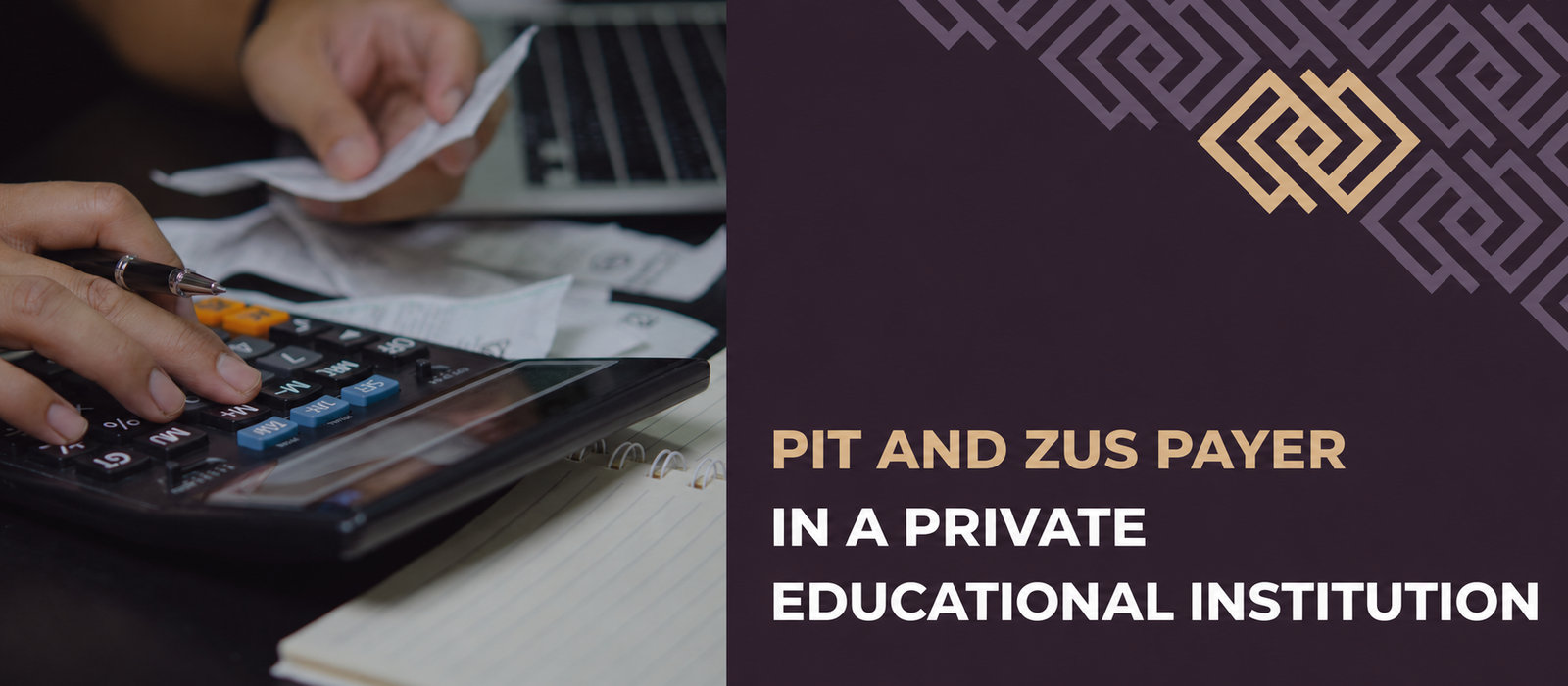 PIT and ZUS contribution payer in a non-public educational institution