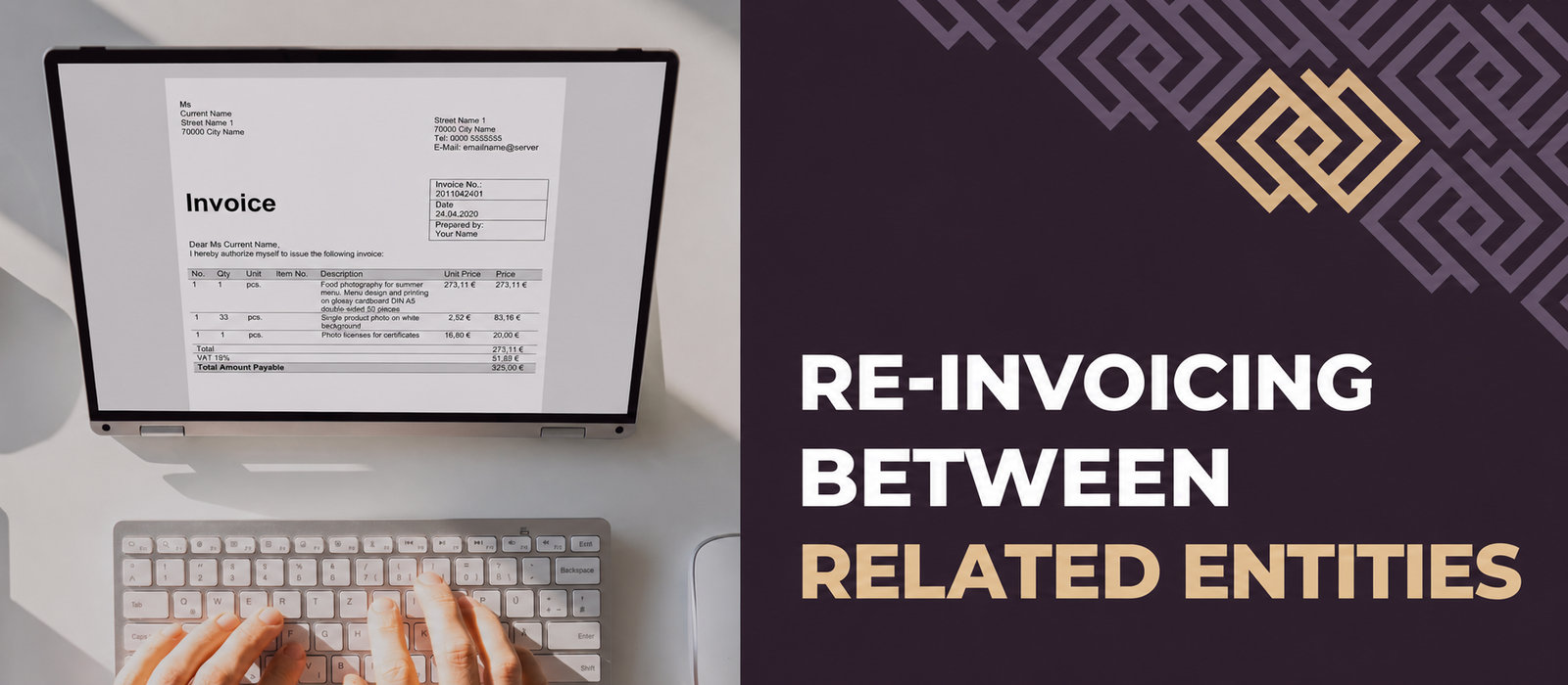 Reinvoicing between related entities