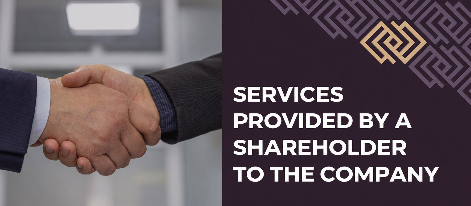 Benefits provided by a shareholder to the company