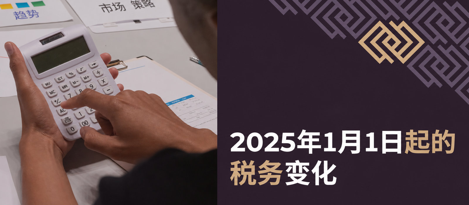 2025年1月1日起的税务变化：应了解什么？