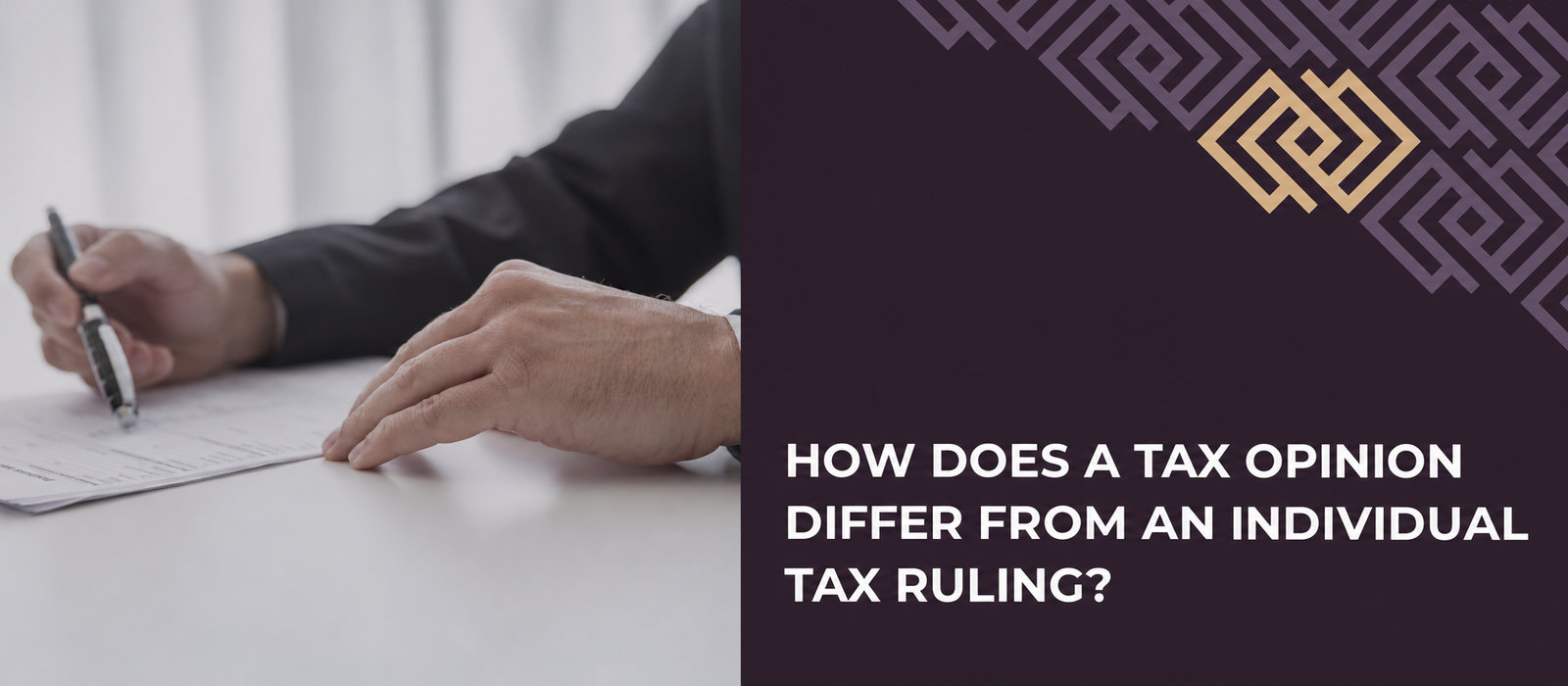 How does a tax opinion differ from an individual tax interpretation?