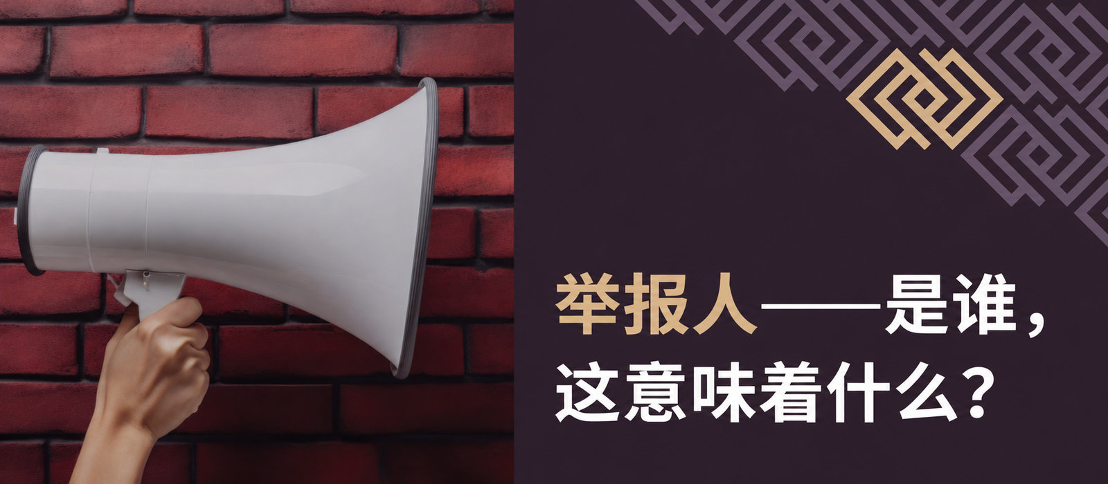 举报人是谁？这意味着什么？