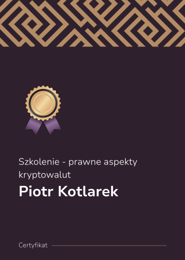 Szkolenie - prawne aspekty kryptowalut