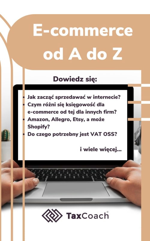 Okładka ebooka E-commerce od A do Z — jak zacząć, skalować i nie pogubić się w podatkach